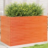  Vrtno cvetlično korito voščeno 110x60x68,5 cm trdna borovina - - Rjava - 45.3 - 110 x 60 x 68.5 cm - 2025--TOPSELLER | Shoptok.si