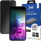 3mk HARDGLASS MAX PRIVACY KALJENO STEKLO ZA APPLE IPHONE 15 Z ZASEBNOSTJO, (21966811) Cene