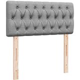  Okvir kreveta s madracima svijetlosivi 200x200cm od tkanine | shoptok.hr