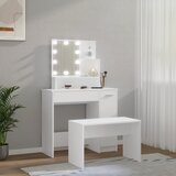  Set toaletnog stolića LED bijeli od konstruiranog drva | shoptok.hr