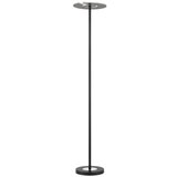 Fischer & Honsel Črna LED zatemnitvena stoječa svetilka s steklenim senčilom (višina 180 cm) Dent – | Shoptok.si