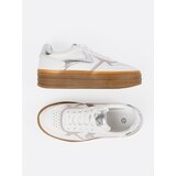 Shelvt Women's white sneakers with silver inserts | shoptok.hr