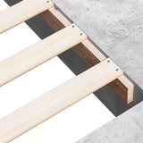  Posteljni okvir betonsko siv 200x200 cm inženirski les | Shoptok.si