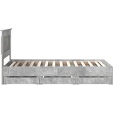  Okvir za krevet s ladicama Betonski sivi 90 x 200 cm - Beton siva 90 x 200 cm | shoptok.hr