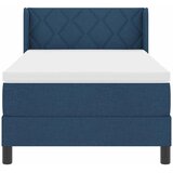 Krevet s opruga kutije s uzglavljem Plava 200 x 90 cm tkanina | Eponuda.com