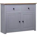 vidaXL komoda siva 93x40x80 cm trdna borovina Panama Range | Shoptok.si