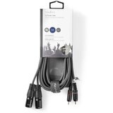  COTH15210GY30 Balanced Audio Cable 2x XLR 3-Pin muski na 2x RCA muski, 3m, PVC, Dark Grey | ePonuda.com