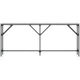  Konzolni stol siva boja hrasta 180x23x75 cm konstruirano drvo | shoptok.hr