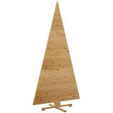  Božićna drvca s stalakom Smeđa 210 cm Masivna borovina | shoptok.hr