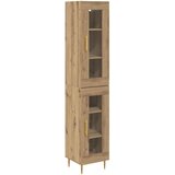  Highboard 2 pcs Umjetnički hrast Stakl | Eponuda.ba