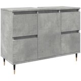 Maison Chic Kopalniška omarica - Kopalniški kabinet betonsko siva 80x33x60 cm inženirski les, (21794912) | Shoptok.si