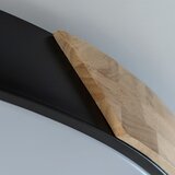  Brilagi - LED prigušiva svetiljka PILANA LED/72W/230V hrast/crna prečnik 80 cm + daljinski upravljač | Eponuda.com