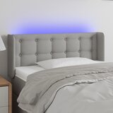  LED uzglavlje svjetlosivo 83x16x78/88 cm od tkanine | shoptok.hr