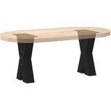  Noge za klub stolić u obliku slova X, 2 kom, crne, 28 x (42-43) cm, čelik | Shoptok.si