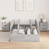  Postelja z shranjevanjem Siva sonoma Inženirski les Polna, (22052880) | Shoptok.si