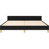  Posteljni okvir z vzglavjem črn 160x200 cm blago, (20795055) | Shoptok.si