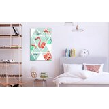  Slika - Geometric Flamingos (1 Part) Vertical 40x60 | shoptok.hr