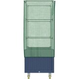  Povišena gredica s pokrovom i kotačima 80 x 50 x 182 cm Siva | shoptok.hr