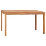 vidaXL Vrtni blagovaonski stol 140 x 80 x 77 cm od masivne tikovine | shoptok.hr