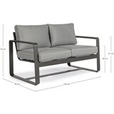 BIZZOTTO Siva vrtna sofa aluminijska Merrigan – | shoptok.hr
