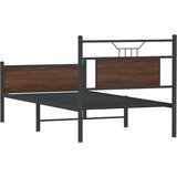  Posteljni okvir brez vzmetnice hrast 90x200 cm inženirski les, (21829397) | Shoptok.si