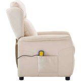  Massagerica s jastukom Krema 93.5 x 67.5 x 101.5 cm tkanina | shoptok.hr