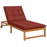  Jastučić za ležaljku GEMERT 100% poliester Crvena - Crvena 190 x 80 x 9 cm Melange | shoptok.hr