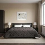  Poletna odeja Antracit 240 x 260 cm Mikrofibra in Teddy flis, (5000284438) | Shoptok.si