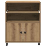 vidaXL Stol za pisač s kotačima Artisan Oak 60x48x74 cm | shoptok.hr