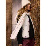 Sinsay Sherpa prsluk na patentni zatvarač s cvjetnim motivom | shoptok.hr