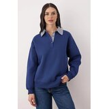 TRENDYOLMILLA ženski duks Twoaw26Sw00116, tamnoplava | Eponuda.com