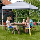  Zunanji šotor za zabave z nastavljivo višino 305 x 305 cm, srebrno-bel | Shoptok.si