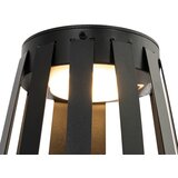 QAZQA Set van 2 buiten tafellampen zwart incl. LED 3-staps dimbaar solar en oplaadbaar - Penny | Shoptok.si