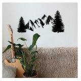 Opviq Zidna dekoracija Bor, 70x33 cm, 1,2 mm, Crna | Eponuda.ba