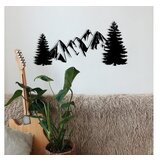 Opviq Zidna dekoracija Pıne, 70x33 cm, 1.2mm, Crna | Eponuda.com