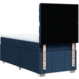 vidaXL Box spring postelja z vzmetnico modra 100x200 cm blago, (21304948) | Shoptok.si