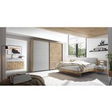 Venda OMARA Z DRSNIMI VRATI, barve hrasta, svetlo siva | Shoptok.si