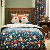 Catherine Lansfield Zelena/bež otroška posteljnina za zakonsko posteljo 200x200 cm Fox and Woodland Friends – | Shoptok.si
