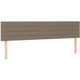  Box spring postelja z vzmetnico taupe 200x200 cm blago | Shoptok.si