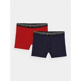 4f Men's Boxer Underwear (2-pack) - navy blue/red