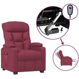  Električni naslonjač od tkanine crvena boja vina | shoptok.hr
