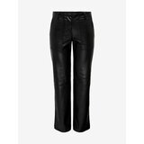 Only Black women's faux leather pants Penna - Women Cene