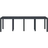  Vrtna miza Antracit 250x100x73 cm Poli Ratan, (22008370) | Shoptok.si
