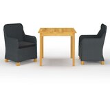  3-dijelni vrtni blagovaonski set tamnosivi | shoptok.hr