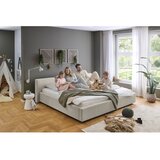 Meise Möbel Bež tapecirani bračni krevet s prostorom za odlaganje s podnicom 200x240 cm Cube – | shoptok.hr