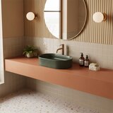 REA Bath Umivalnik na podstavku Vanda Olive Matt | Shoptok.si