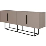 Siva/bež niska komoda 200x80 cm Titan –