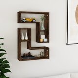 Maison Chic 2 kosi Stenske Police - Viseče police dim. hrast 50x15x50 cm inž. les, (21793789) | Shoptok.si