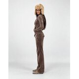 Juicy Couture Spodnji deli trenirke Del Ray Straight Leg Track Pant With Pocket Kostanjeva Slike
