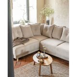 Miuform bež raztegljiva kotna sedežna garnitura iz rebrastega žameta (levi kot) lazy lukka – | Shoptok.si